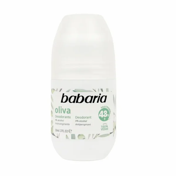 Babaria Oliva Deodorant Roll-On (0% Alcohol, 100% Vegan)